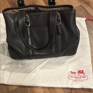 Coach Black Leather Handbag